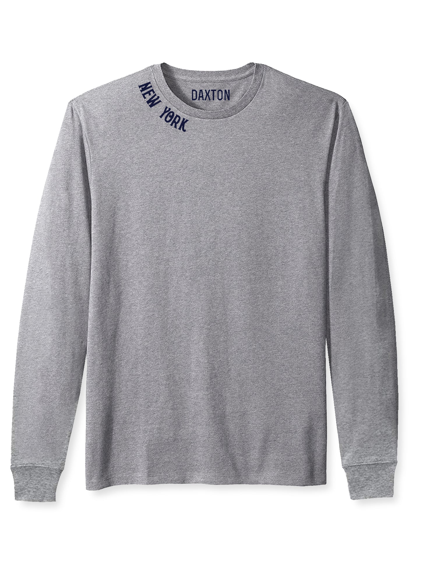 Daxton Premium New York Men Long Sleeves T Shirt Ultra Soft Medium Weight Cotton