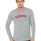 Daxton Retro Alabama Arch Font Long Sleeves T Shirt Soft Medium Weight Cotton