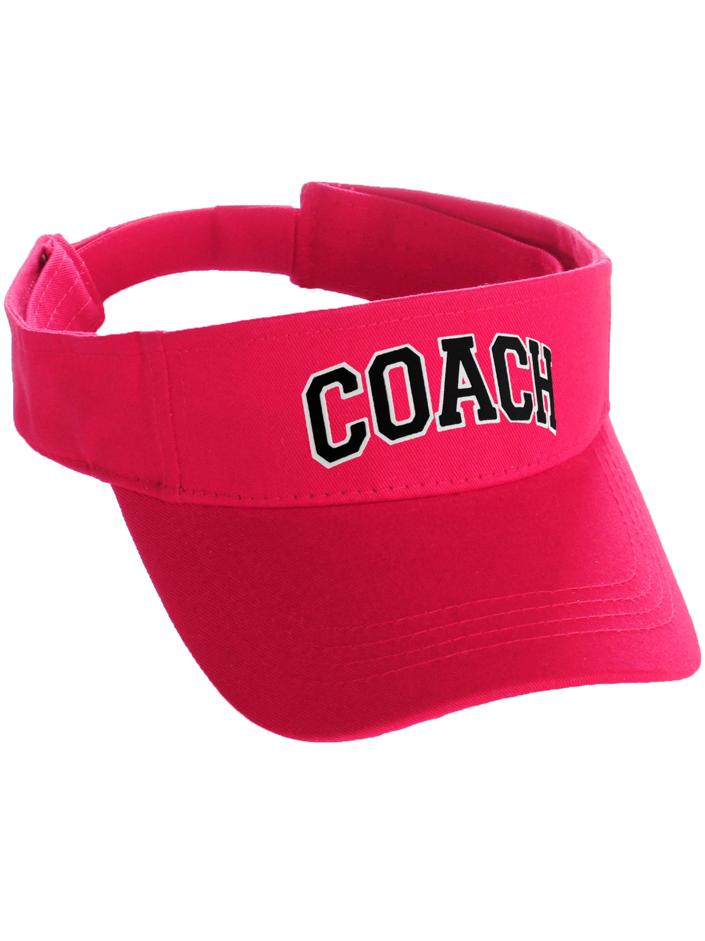 Classic Sport Team Coach Arched Letters Sun Visor Hat Cap Adjustable Back