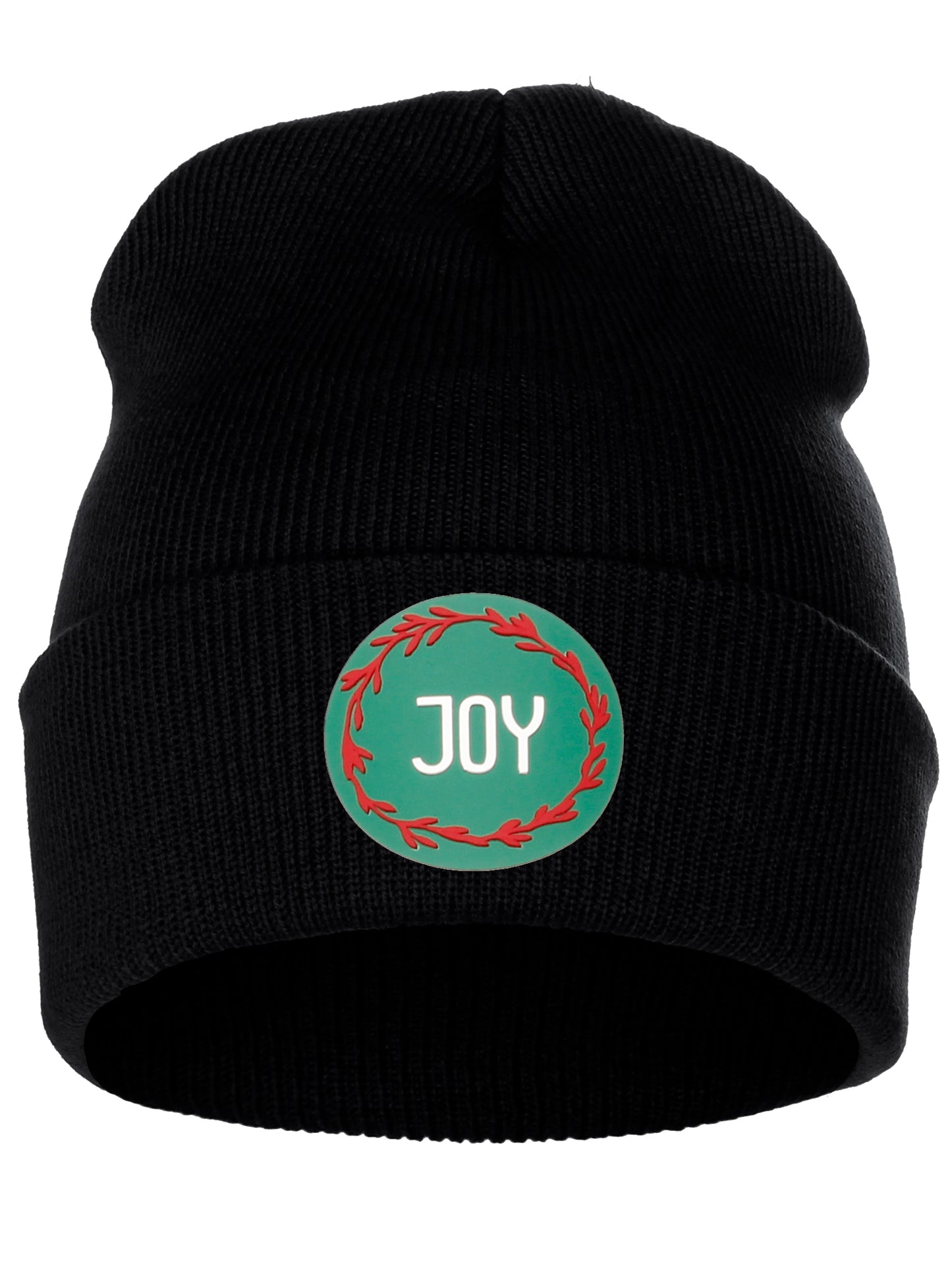 I&W Holiday Christmas Beanie Joy  Winter Knit Cuffed Beanie Hat