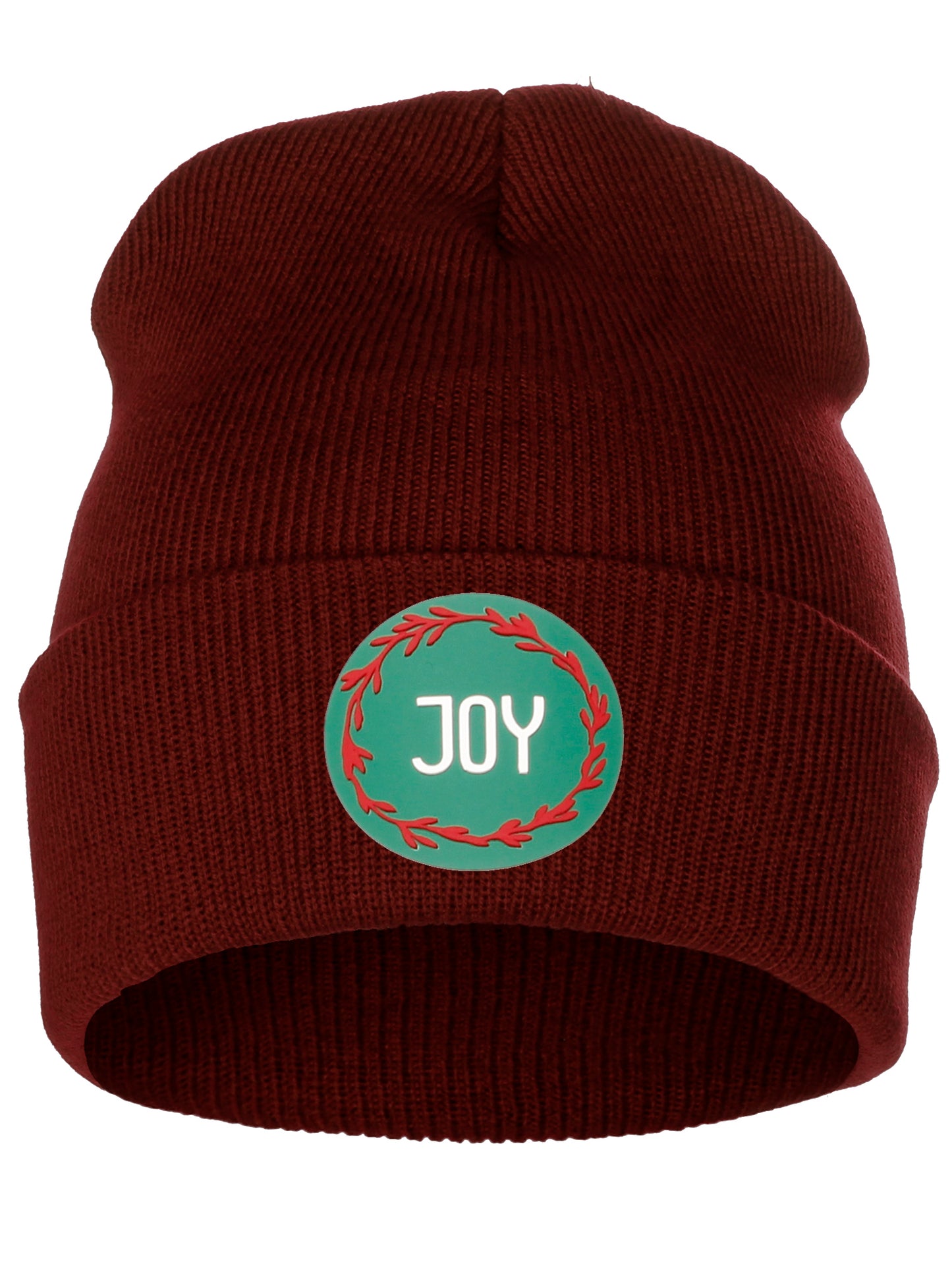 I&W Holiday Christmas Beanie Joy  Winter Knit Cuffed Beanie Hat