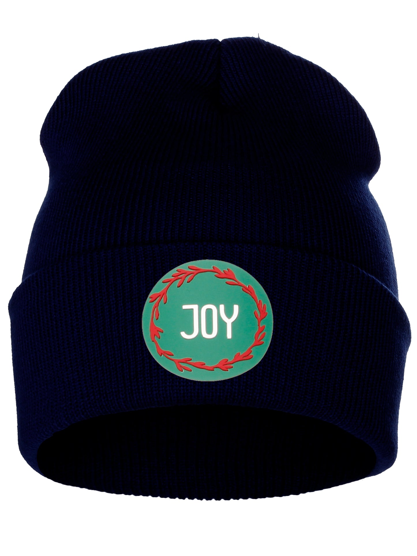 I&W Holiday Christmas Beanie Joy  Winter Knit Cuffed Beanie Hat