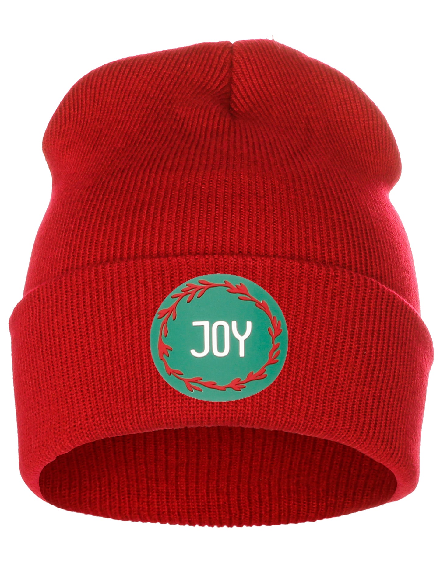 I&W Holiday Christmas Beanie Joy  Winter Knit Cuffed Beanie Hat