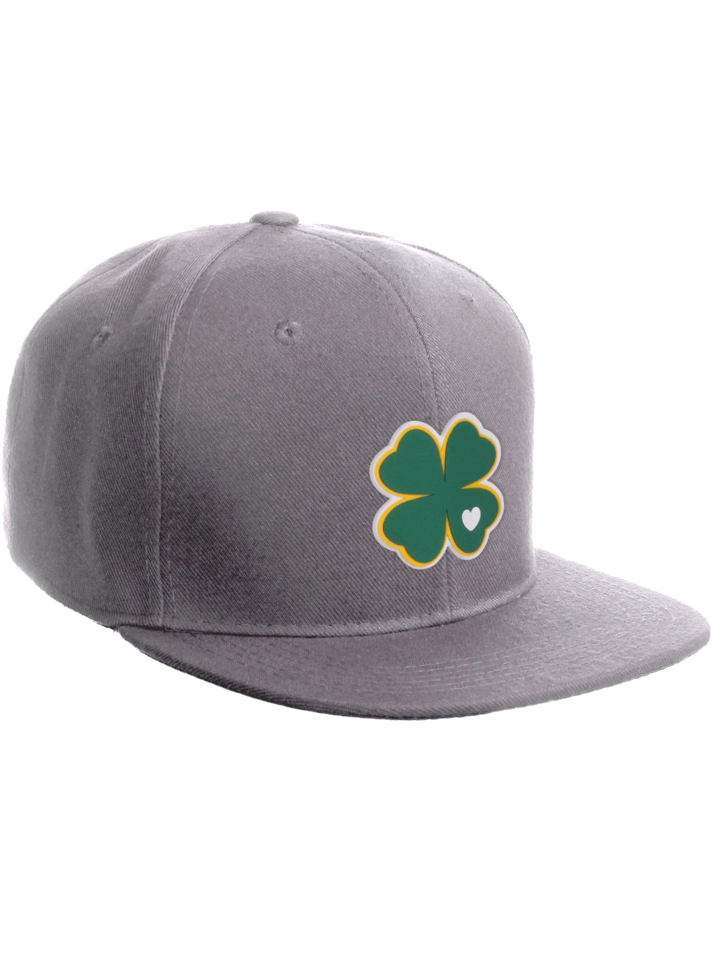 Daxton Classic Snapback St. Patrick Day 3D Lucky Clover Flat Visor Hat