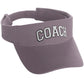 Classic Sport Team Coach Arched Letters Sun Visor Hat Cap Adjustable Back
