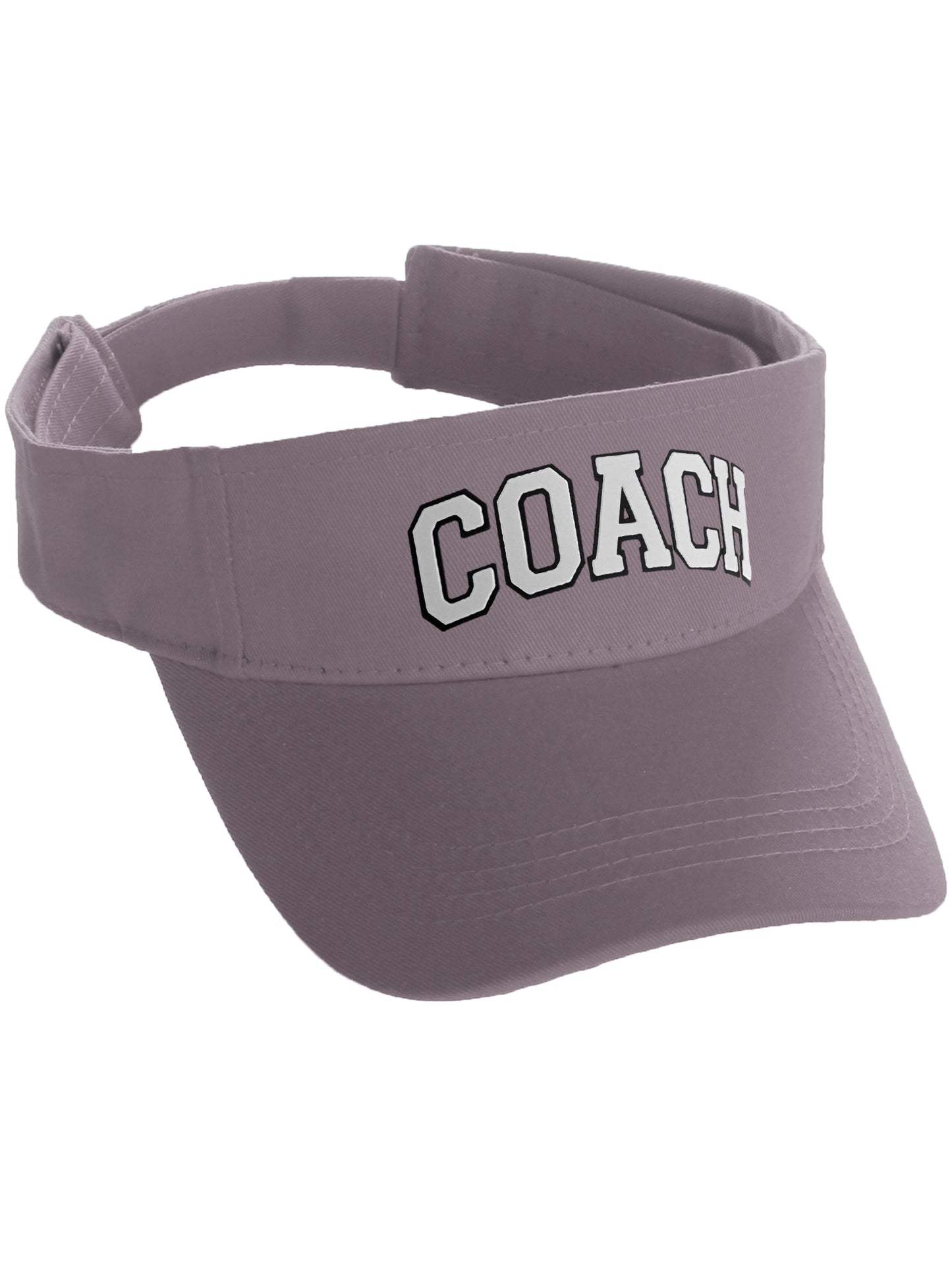 Classic Sport Team Coach Arched Letters Sun Visor Hat Cap Adjustable Back