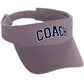 Classic Sport Team Coach Arched Letters Sun Visor Hat Cap Adjustable Back
