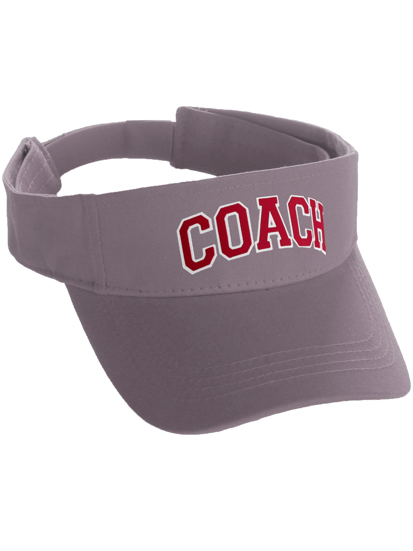 Classic Sport Team Coach Arched Letters Sun Visor Hat Cap Adjustable Back
