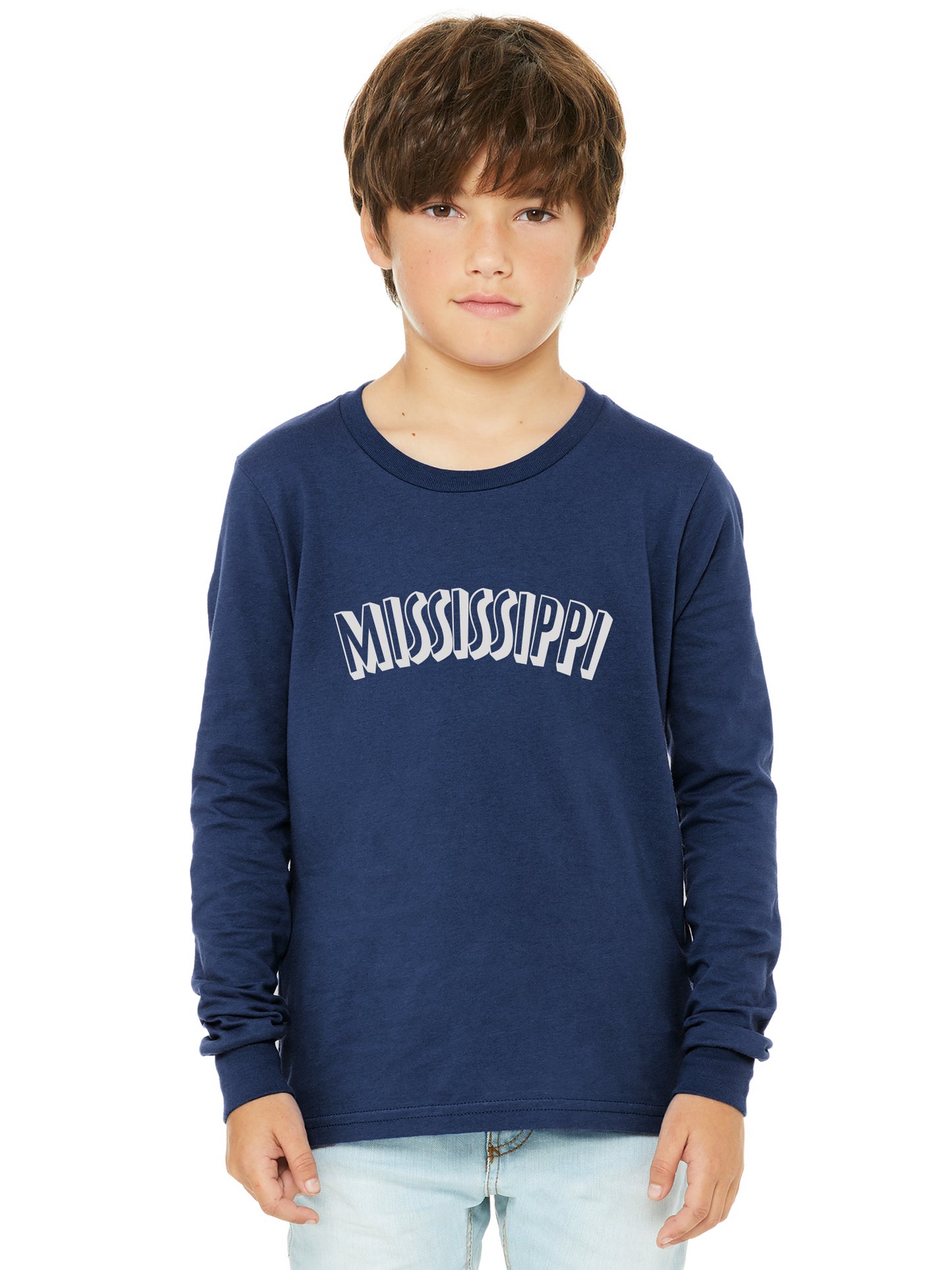 Daxton Youth Long Sleeve Mississippi Basic Tshirt