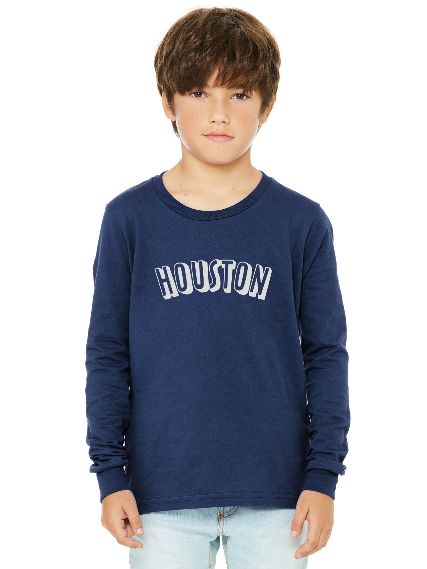 Daxton Youth Long Sleeve Houston Basic Tshirt