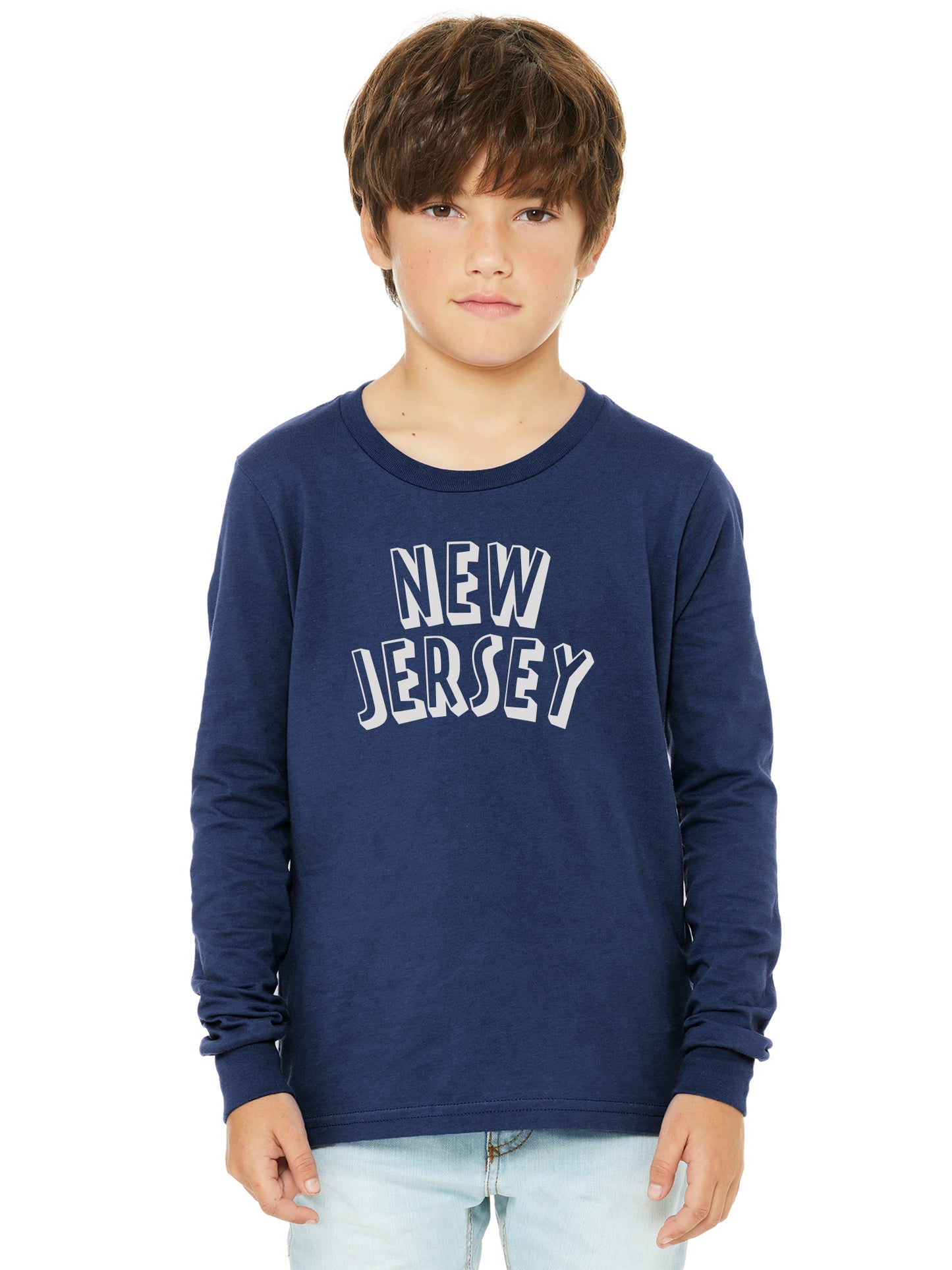 Daxton Youth Long Sleeve New Jersey Basic Tshirt