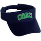 Classic Sport Team Coach Arched Letters Sun Visor Hat Cap Adjustable Back