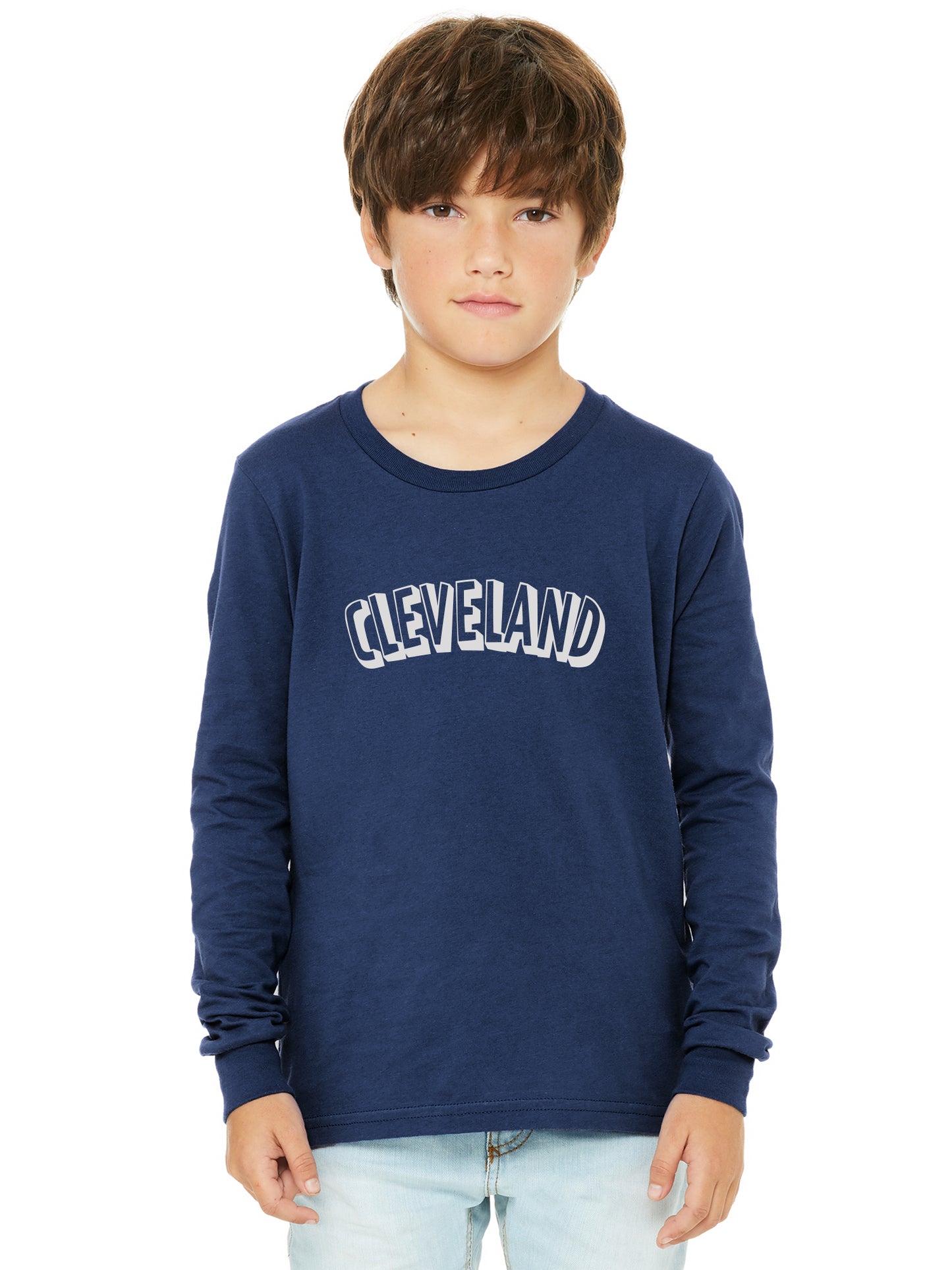 Daxton Youth Long Sleeve Cleveland Basic Tshirt