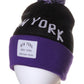 American Cities New York NY Arch Letters Pom Pom Knit Hat Cap Beanie