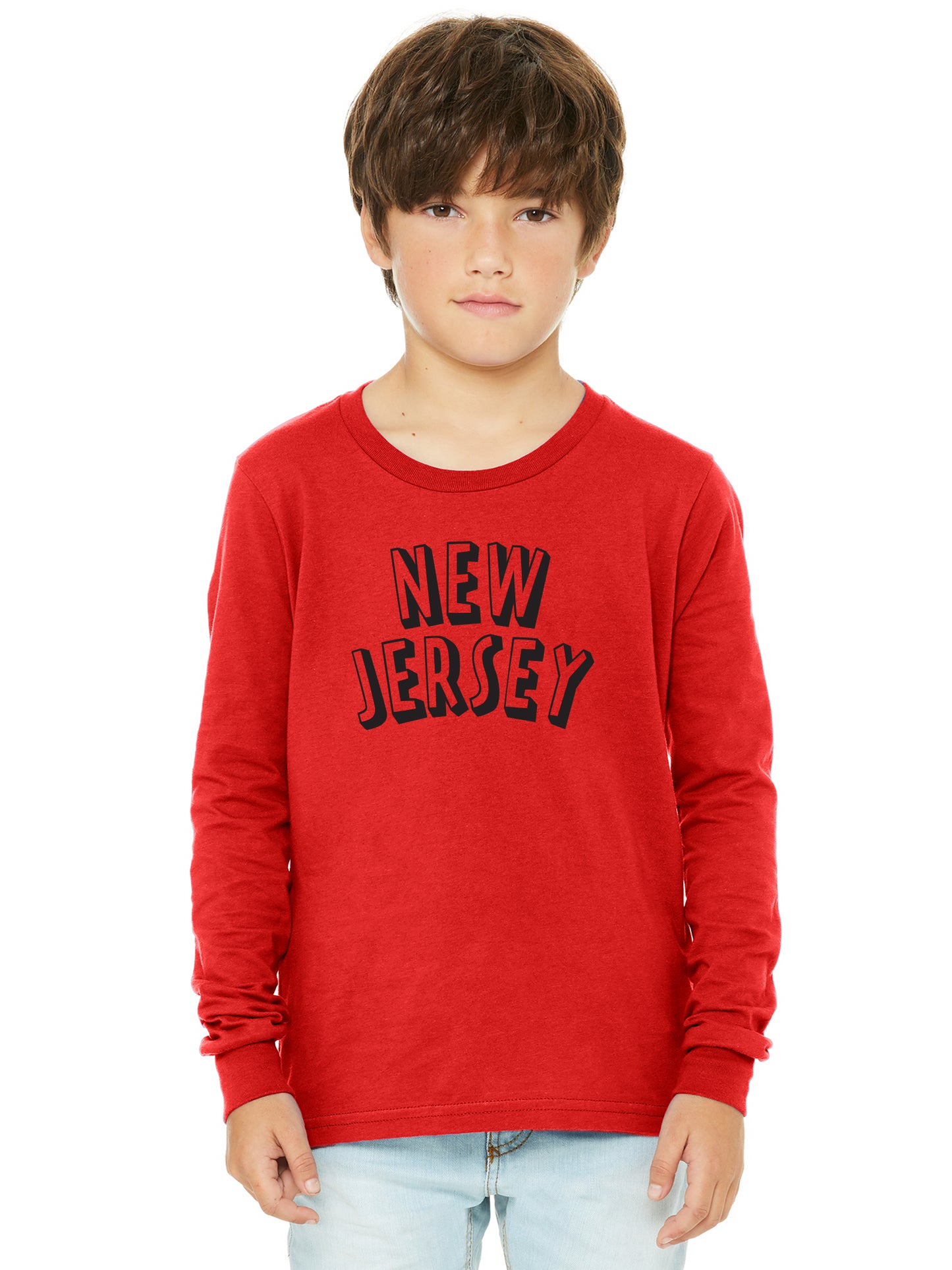 Daxton Youth Long Sleeve New Jersey Basic Tshirt