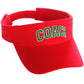 Classic Sport Team Coach Arched Letters Sun Visor Hat Cap Adjustable Back