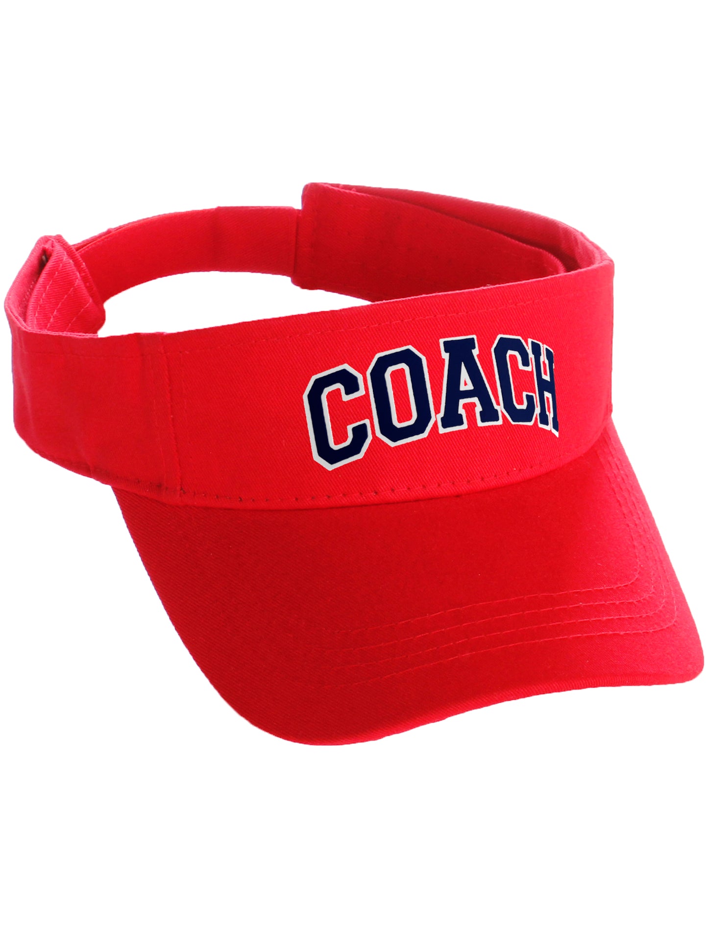 Classic Sport Team Coach Arched Letters Sun Visor Hat Cap Adjustable Back