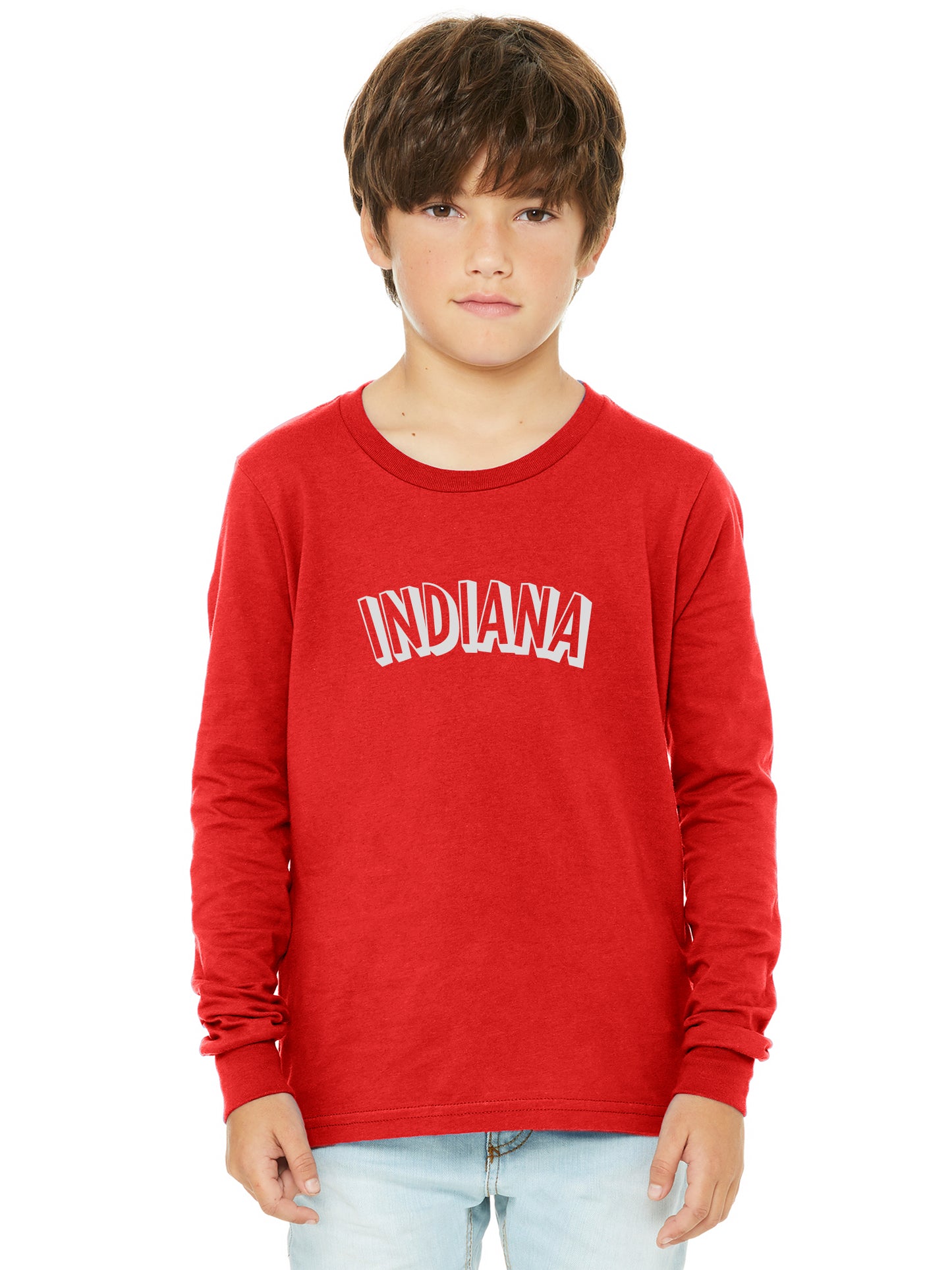 Daxton Youth Long Sleeve Indiana Basic Tshirt