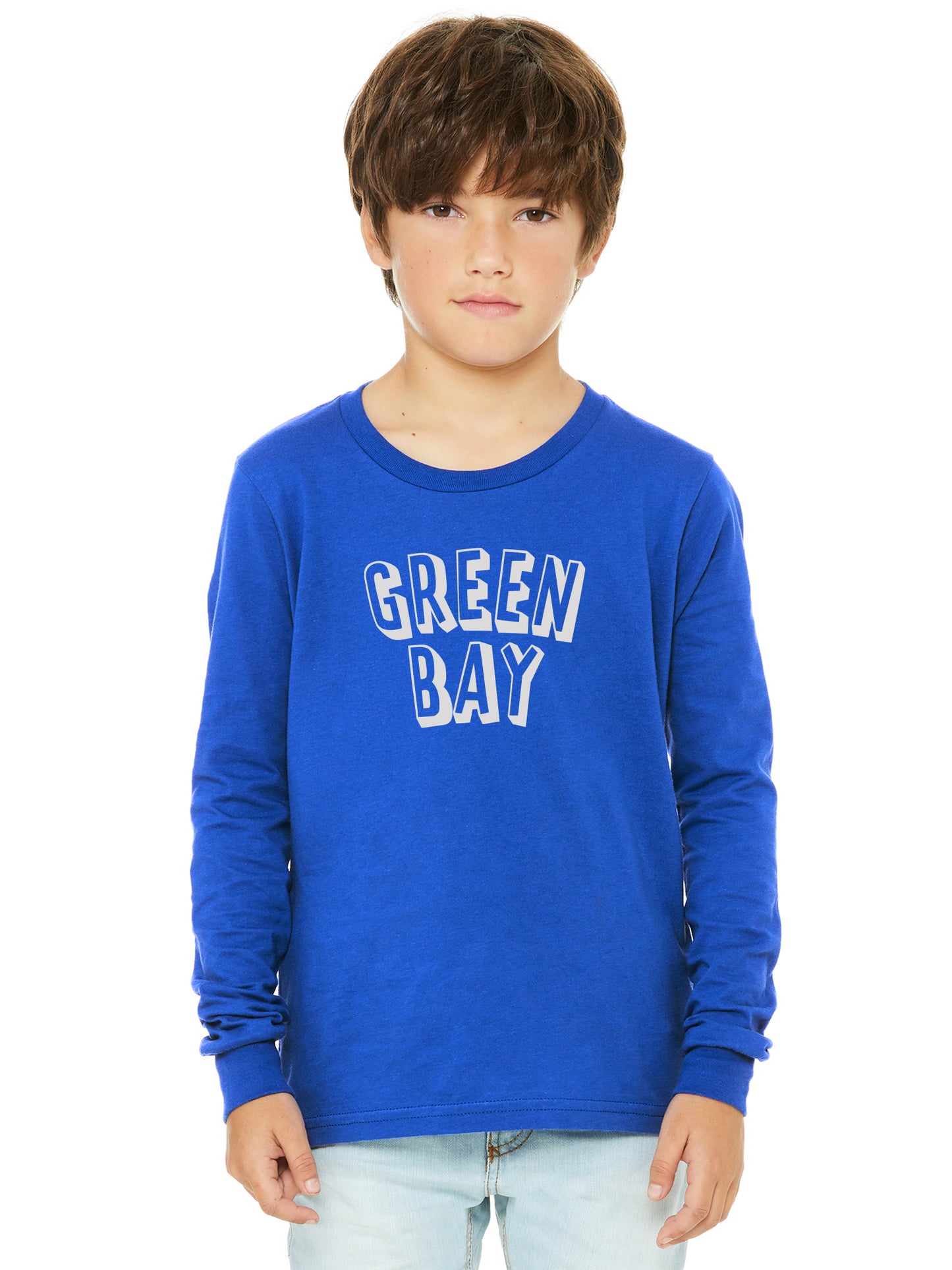 Daxton Youth Long Sleeve Green Bay Basic Tshirt