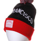 American Cities San Francisco Arch Letters Pom Pom Knit Hat Cap Beanie