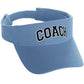 Classic Sport Team Coach Arched Letters Sun Visor Hat Cap Adjustable Back