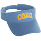 Classic Sport Team Coach Arched Letters Sun Visor Hat Cap Adjustable Back