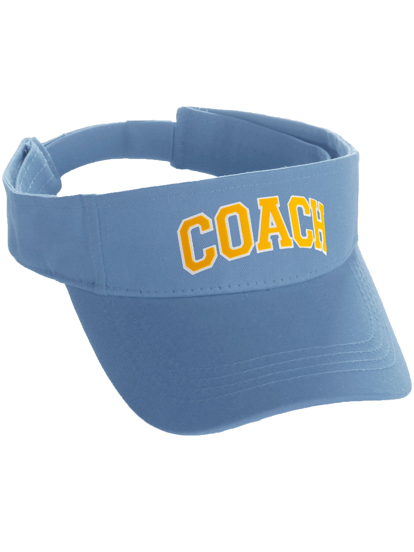 Classic Sport Team Coach Arched Letters Sun Visor Hat Cap Adjustable Back