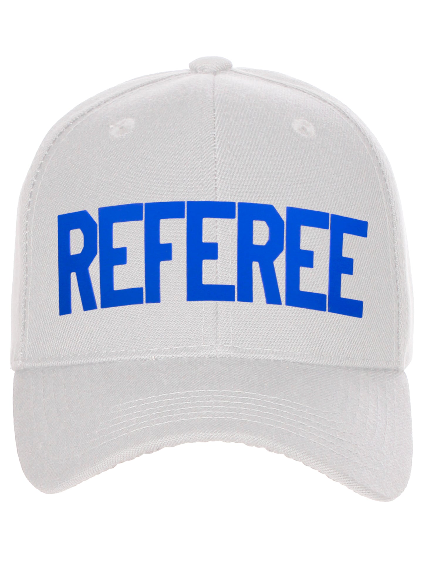 Classic Structured Baseball Hat Custom Referee Letters Adjustable Curved Visor
