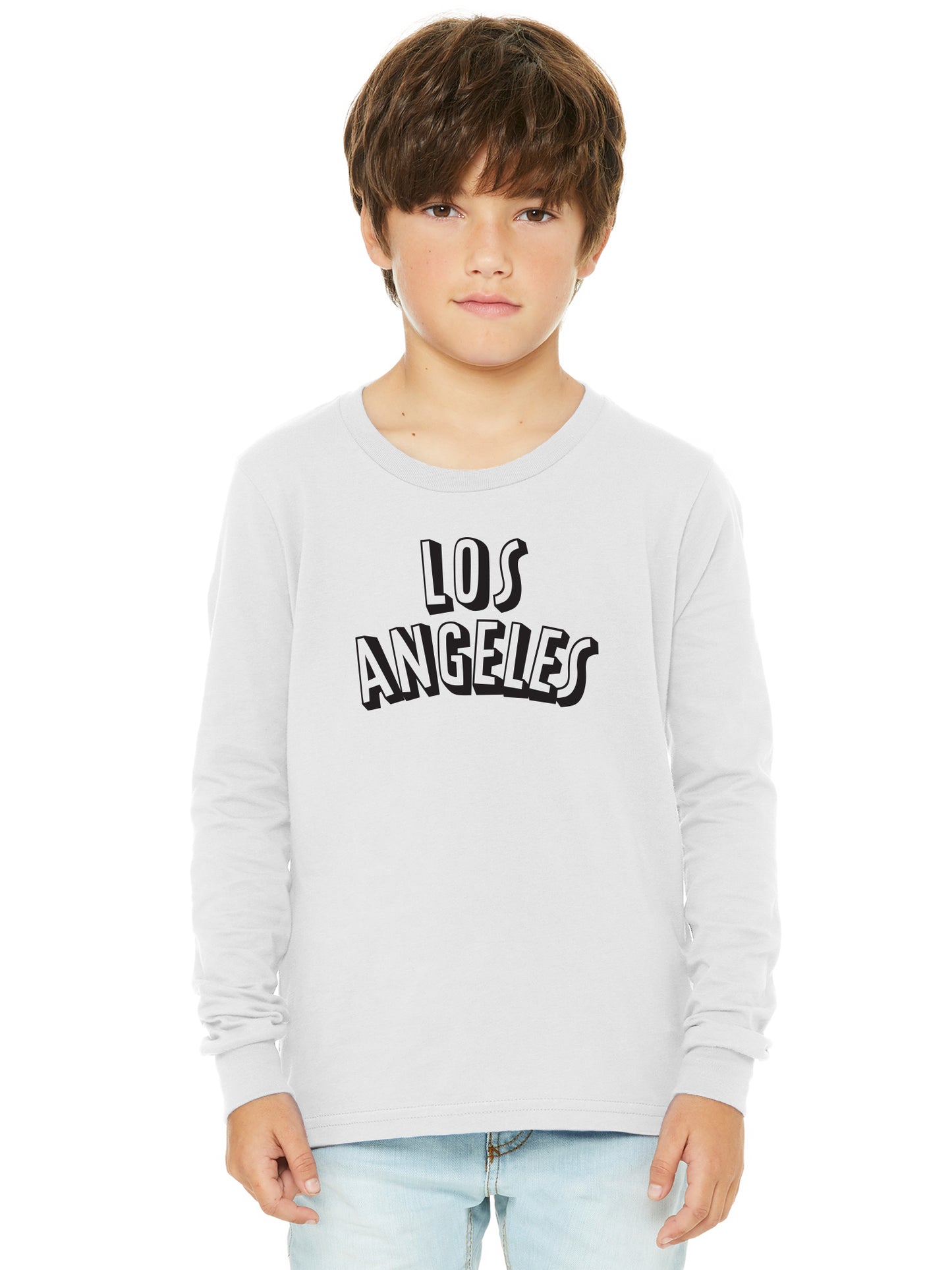 Daxton Youth Long Sleeve Los Angeles Basic Tshirt