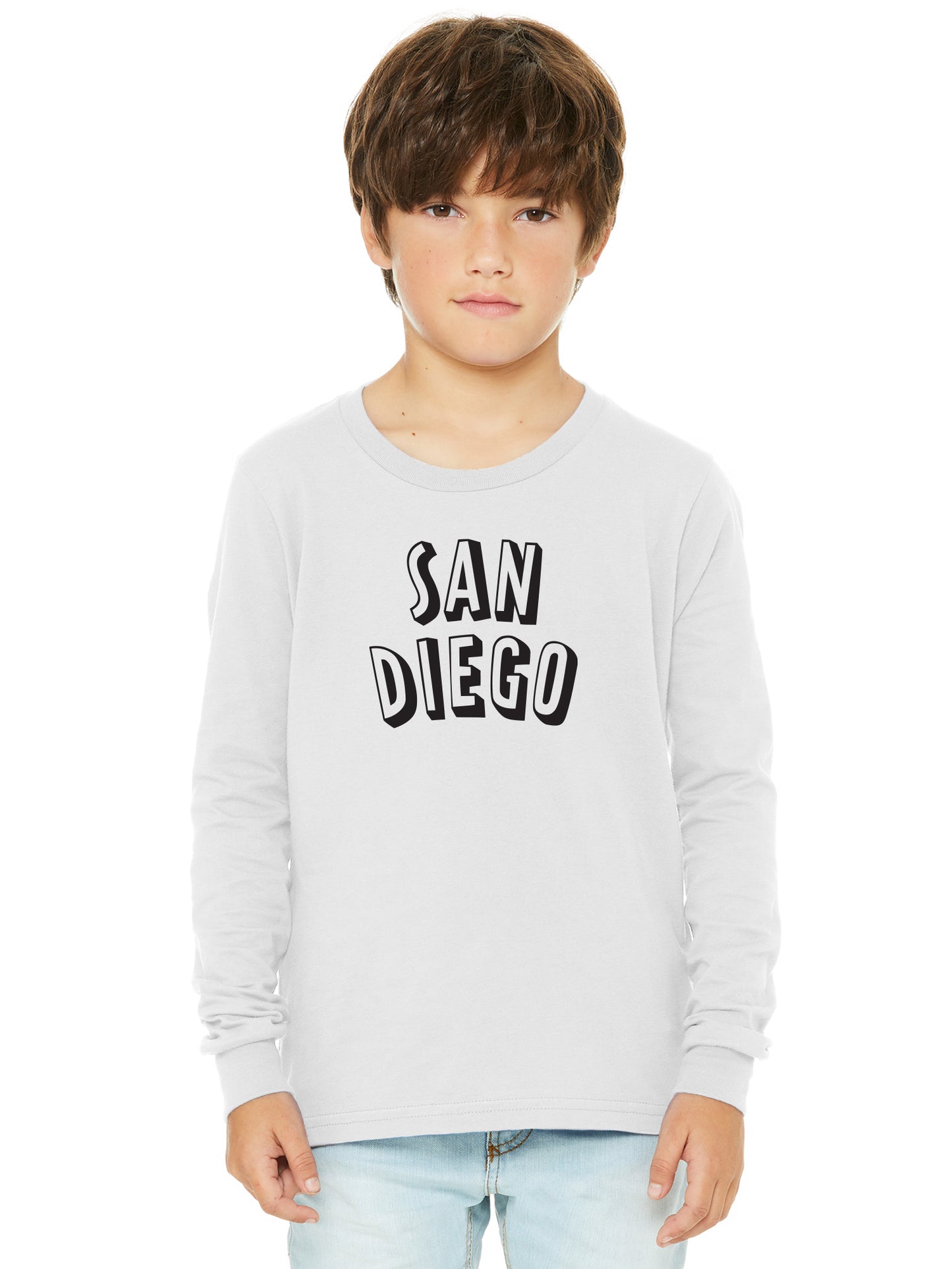 Daxton Youth Long Sleeve San Diego Basic Tshirt