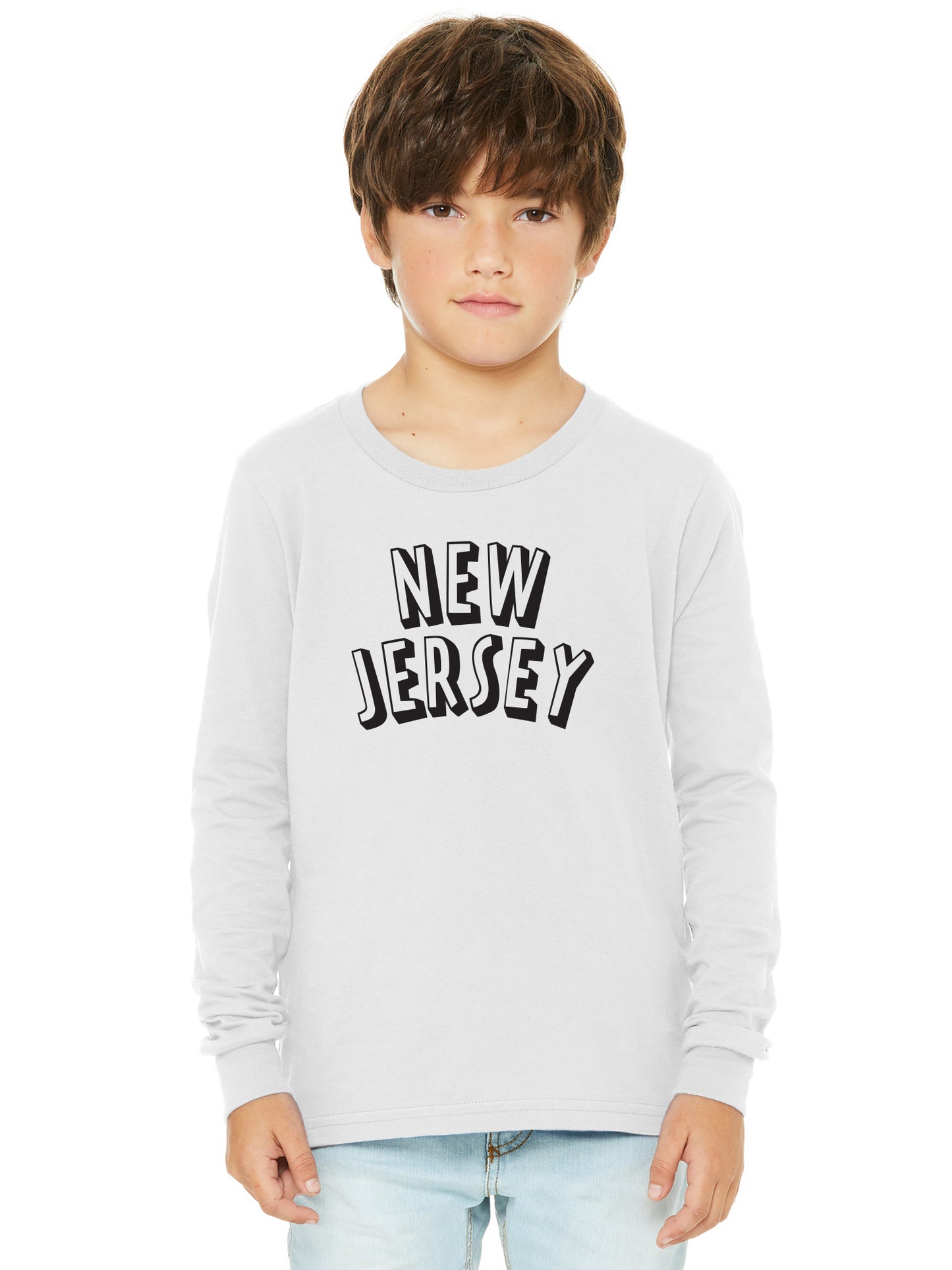 Daxton Youth Long Sleeve New Jersey Basic Tshirt