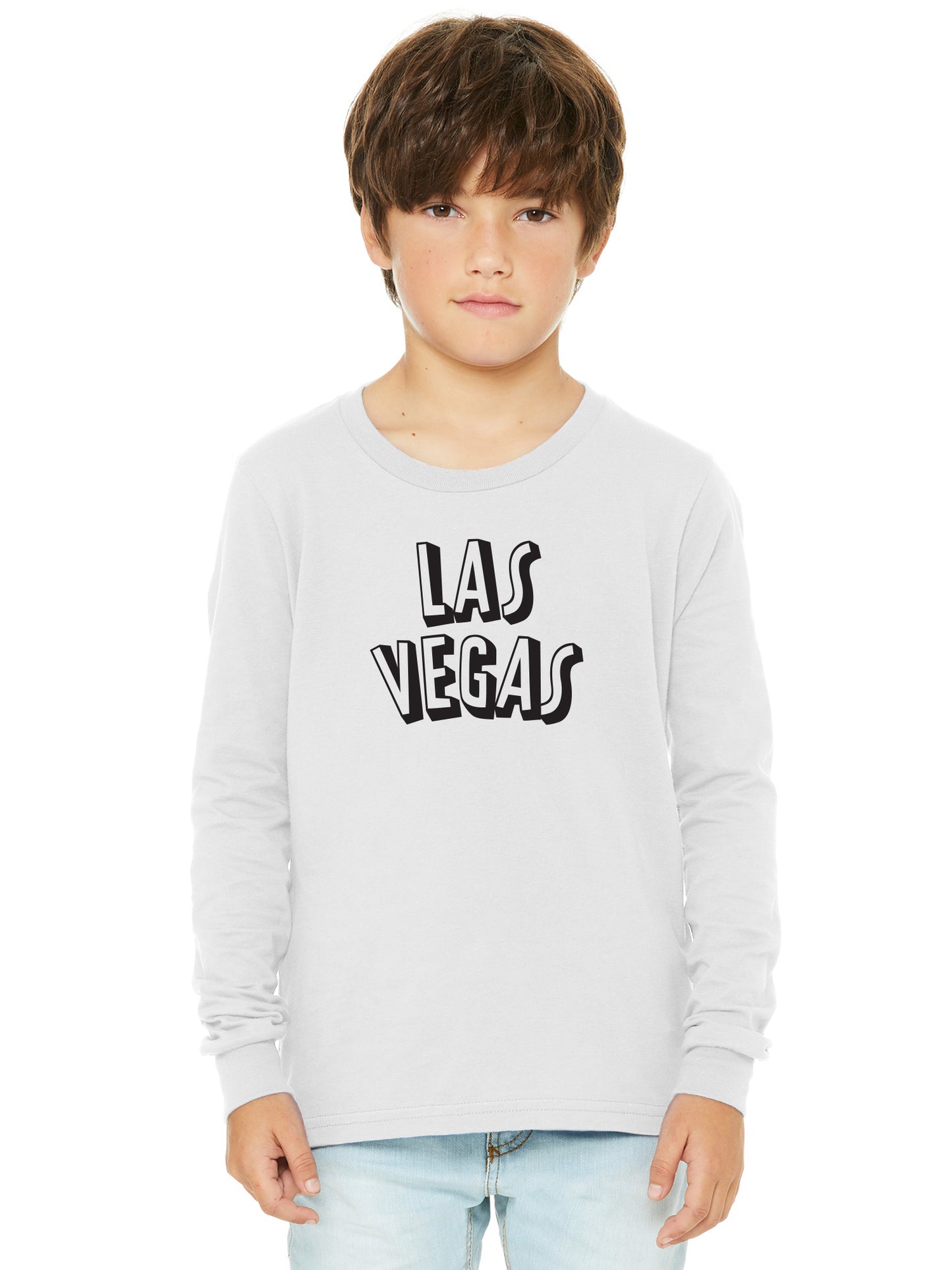 Daxton Youth Long Sleeve Las Vegas Basic Tshirt