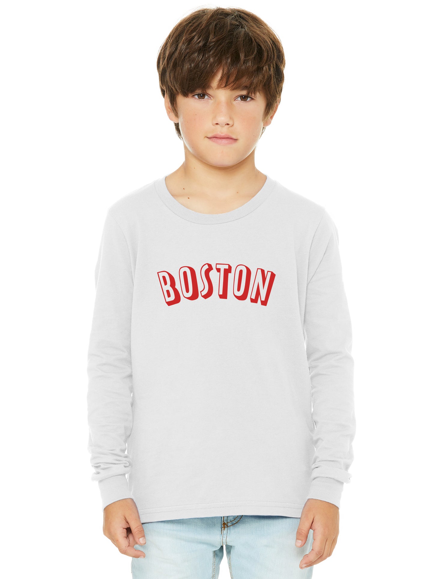 Daxton Youth Long Sleeve Boston Basic Tshirt