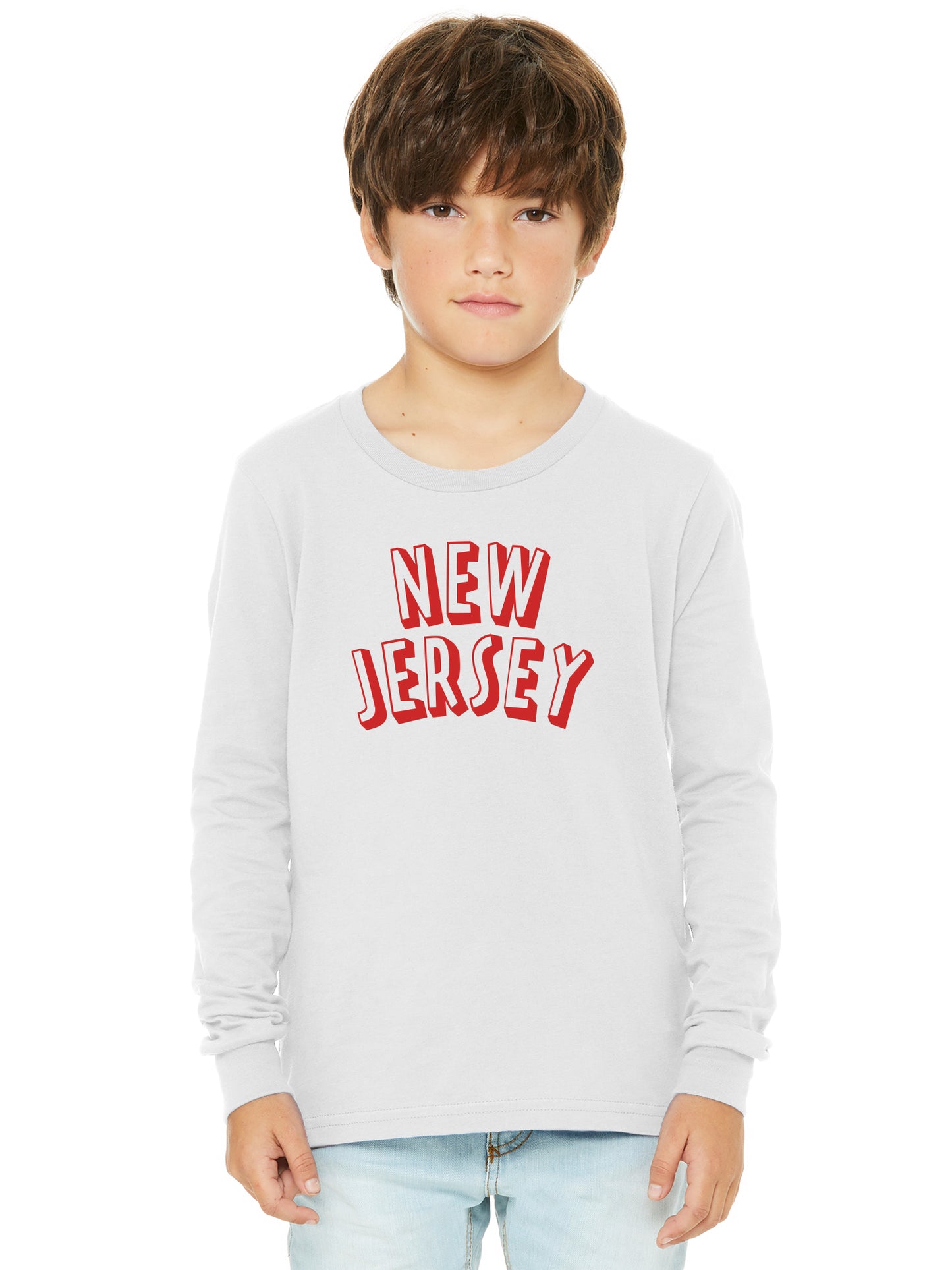 Daxton Youth Long Sleeve New Jersey Basic Tshirt