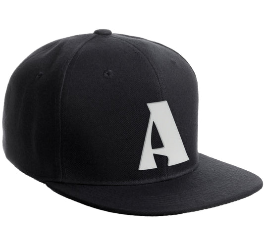 Daxton Classic Snapback Hat 3D Capital Alphabet Letters Flat Bill Visor Cap