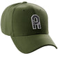 Daxton Structured Baseball Hat Cap 3D Alphabet A to Z Letter Number Initial