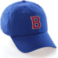 Custom Hat A to Z Initial Letters Classic Baseball Cap, Blue Hat White Red