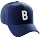 Daxton Classic Baseball Hat Embroidered A to Z Letters Structured Mid Profile Cap