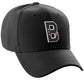 Daxton Structured Baseball Hat Cap 3D Alphabet A to Z Letter Number Initial