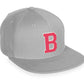 Daxton Classic Snapback White Rose A to Z Letters Flat Bill Visor Cap