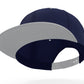 Classic Snapback Hat Custom A to Z Initial Letters, Navy Grey Cap White Black