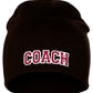 Coach Arch Letters Winter Knit Cuffless Beanie 3D Raised Layers