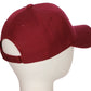 Classic Baseball Hat Custom A to Z Initial Team Letter, Burgundy Cap White Navy