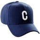 Daxton Classic Baseball Hat Embroidered A to Z Letters Structured Mid Profile Cap