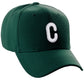 Daxton Classic Baseball Hat Embroidered A to Z Letters Structured Mid Profile Cap