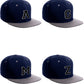 Classic Snapback Hat Custom A to Z Initial Letters, Navy Grey Cap White Black