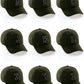 I&W Hatgear Customized Letter Initial Baseball Hat A to Z Team Colors, Olive Cap White Black