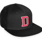 Daxton Classic Snapback White Rose A to Z Letters Flat Bill Visor Cap