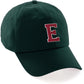 Custom Hat A to Z Initial Letters Classic Baseball Cap, Dk Green Hat White Red