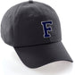 Custom Hat A to Z Initial Letters Classic Baseball Cap, Charcoal Hat White Navy